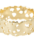 Shadow Band - 14ky Gold, 7 mm - KMJ Made By Branch Jewelry - Bridal