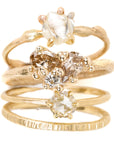 Aspen Wedding Stackers - 18ky Gold, 14kpw Gold - KMJ Kate Maller Jewelry Jewelry - Bridal