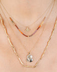 Japanese Microbead Necklaces - 14k Gold Chain