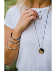 Quarter Moon Necklace - KMJ Kate Maller Jewelry Jewelry - Necklaces