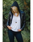 Quarter Moon Necklace - KMJ Kate Maller Jewelry Jewelry - Necklaces