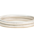 The Jane Stack Rings - Matte Silver