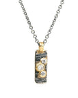Aspen Bauble Necklace - 18k gold, Oxidized Silver + Reclaimed Diamonds - KMJ Kate Maller Jewelry Jewelry - Necklaces