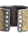 Summer Travel Band - 22k Gold, Oxidized Silver + Reclaimed Diamonds