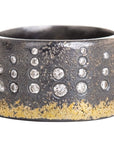 City Lights Band - 22k Gold, Oxidized Silver + Reclaimed Diamonds - KMJ Kate Maller Jewelry Jewelry - Rings