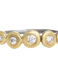 In Bloom Stacking Ring - 18k Blooms - 18k Gold, Oxidized Silver + Reclaimed Diamonds - KMJ Kate Maller Jewelry Jewelry - Rings