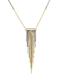 The Decidedly Deco Necklace - 22ky, 18ky + Oxidized Silver - KMJ Kate Maller Jewelry Jewelry - Necklaces