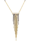 The Decidedly Deco Necklace - 22ky, 18ky + Oxidized Silver