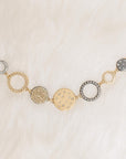Scattered Diamond Statement Necklace - 22k/18k Gold, Oxidized Silver + VS Diamonds - KMJ Kate Maller Jewelry Jewelry - Necklaces