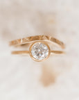 Legacy Diamond Ring - 18ky Gold + Moonfire Diamond