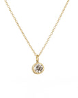 Timeless Solitaire Necklace - 18k/14k Gold + .4 ctw Reclaimed Diamond - KMJ Kate Maller Jewelry Jewelry - Necklaces