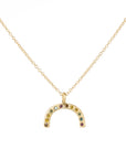 Rainbow Necklace - 18ky Gold + Colored Diamonds