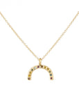 Rainbow Necklace - 18ky Gold + Colored Diamonds - KMJ Kate Maller Jewelry Jewelry - Necklaces