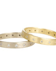 Timeless Wedding Band - 18ky Gold, 18kpw Gold + VS Diamonds - KMJ Kate Maller Jewelry Jewelry - Bridal