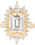 Stella Pear Ring - 14k Rose Gold + Diamonds - KMJ Joe Floro Jewelry - Rings