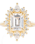 Stella Pear Ring - 14k Rose Gold + Diamonds - KMJ Joe Floro Jewelry - Rings