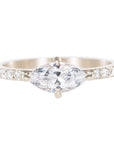 Mia Marquis Ring - 18kw + Diamonds - KMJ Joe Floro Jewelry - Rings