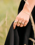 Organic Princess Band - 18k Gold + Reclaimed Diamonds - KMJ Kate Maller Jewelry Jewelry - Bridal