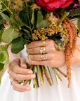 Legacy Diamond Ring - Salt + Pepper Brilliant Cut Diamond set in an 18ky Gold Extra Heavy Bezel with VS Side Diamonds on a 14kpw Gold Band - KMJ Kate Maller Jewelry Jewelry - Bridal