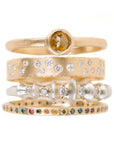 Eternity Diamond Band - 18ky Gold + Colored Diamonds - KMJ Kate Maller Jewelry Jewelry - Bridal