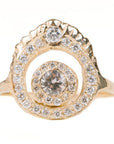 Rise In Love Ring - Sapphire, Diamonds + 14k Gold - KMJ Communion By Joy Jewelry - Bridal