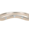 Crown Shadow Band -18ky Gold, 14kpw + VS Diamonds - KMJ Kate Maller Jewelry Jewelry - Bridal