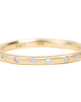 Contemporary Diamond Stacker - 18ky Gold, 14kpw Gold + VS Diamonds - KMJ Kate Maller Jewelry Jewelry - Bridal