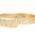 Luxe Aspen Band - 18ky Gold + Reclaimed Diamonds - KMJ Kate Maller Jewelry Jewelry - Rings
