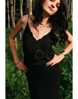 Aspen Bauble Necklace - 18k gold, Oxidized Silver + Reclaimed Diamonds - KMJ Kate Maller Jewelry Jewelry - Necklaces