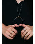 Aspen Stackers - Oxidized Silver + Reclaimed Diamonds - KMJ Kate Maller Jewelry Jewelry - Bridal
