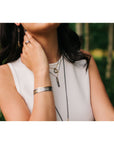 Mini Classic Aspen Necklace - 18k gold, Oxidized Silver + Reclaimed Diamonds - KMJ Kate Maller Jewelry Jewelry - Necklaces