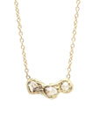 Mirage Trio Pendant - 14ky + Diamonds - KMJ Emilie Shapiro Fine Jewelry - Necklaces