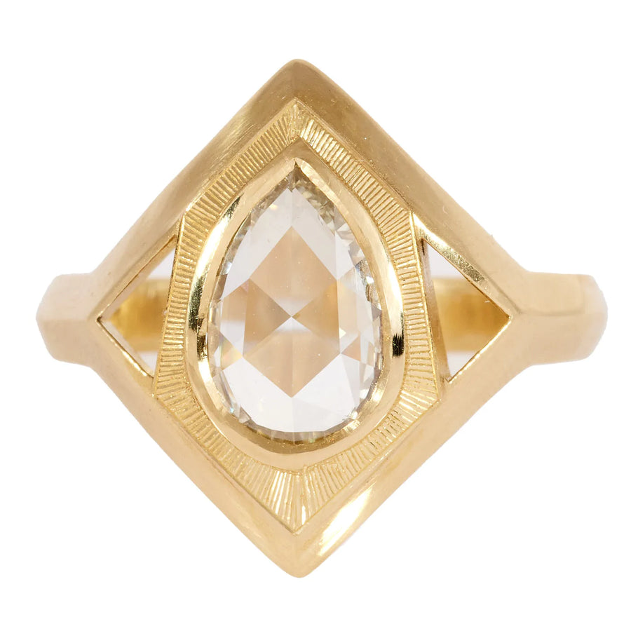 Monroe Ring - 18ky Gold + Diamond