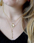 Celestial Sign Necklace; Scorpio - 18k Gold + Diamond - KMJ Anne Sportun Jewelry - Necklaces