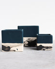 Square Splatter Planter - Deep Ocean