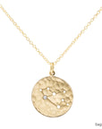 Celestial Sign Necklaces - 18k Gold + Diamond