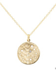 Celestial Sign Necklace; Scorpio - 18k Gold + Diamond - KMJ Anne Sportun Jewelry - Necklaces