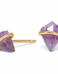 Teeny Kite Stone Studs - 18k Gold