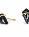 Small Kite Stone Studs - 18k Gold