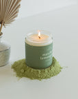 Matcha + Lemongrass - 8 oz Hand-Poured Soy Candle