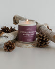Pomegranate + Evergreen - 8 oz Hand-Poured Soy Candle