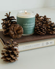 Tobacco + Teakwood - 8 oz Hand-Poured Soy Candle