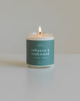 Tobacco + Teakwood - 8 oz Hand-Poured Soy Candle