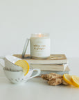 White Tea + Ginger - 8oz Hand-Poured Soy Candle