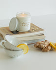 White Tea + Ginger - 8oz Hand-Poured Soy Candle