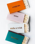 Statement Match Box, Long Matches - XOXO - KMJ Brooklyn Studio Gifts - Candle