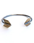 Archer Cuff - Sterling Silver + Brass