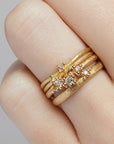 Diamond Encrusted Wrap Band - 18k + White Diamonds - KMJ Ruth Tomlinson Jewelry - Bridal
