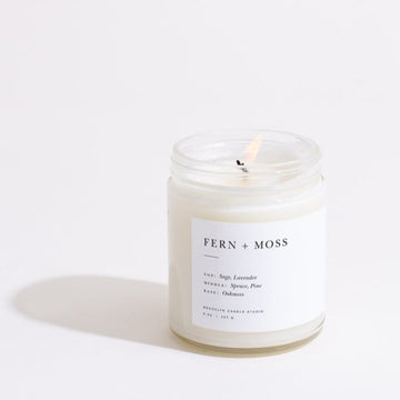 Fern + Moss Minimalist Candle by Brooklyn Studio