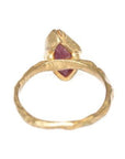 Guardian Ring - Ruby + Brass - KMJ Emilie Shapiro Jewelry - Rings